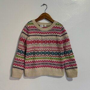 Gap Brightly Colored Fair Isle Sweater